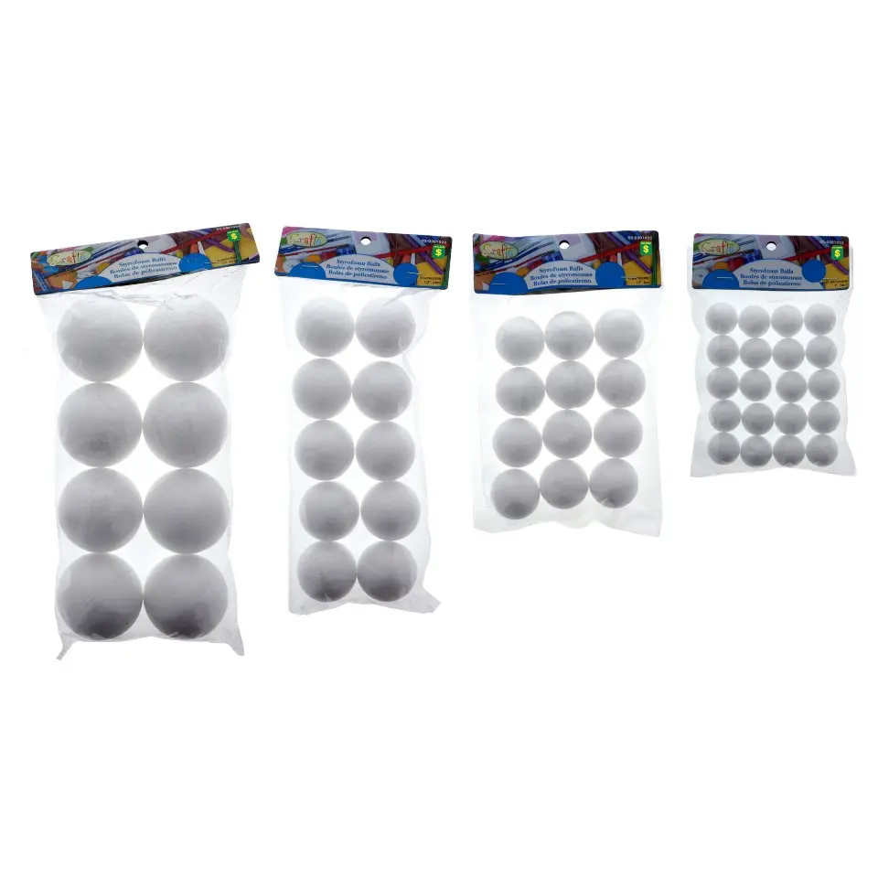 Styrofoam Balls 10PK (Assorted Sizes)