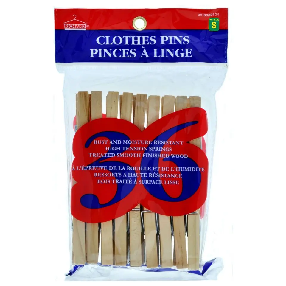 Wooden Clothespins 36PK