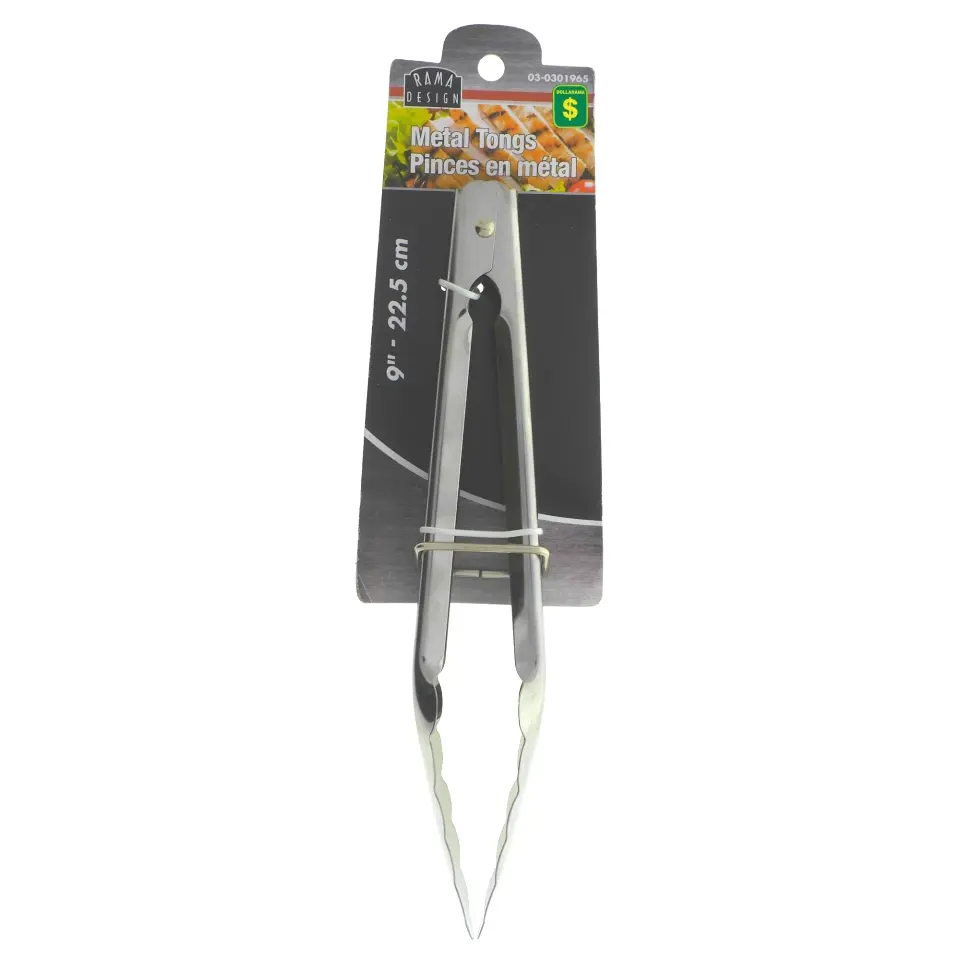 9'' Metal Tongs