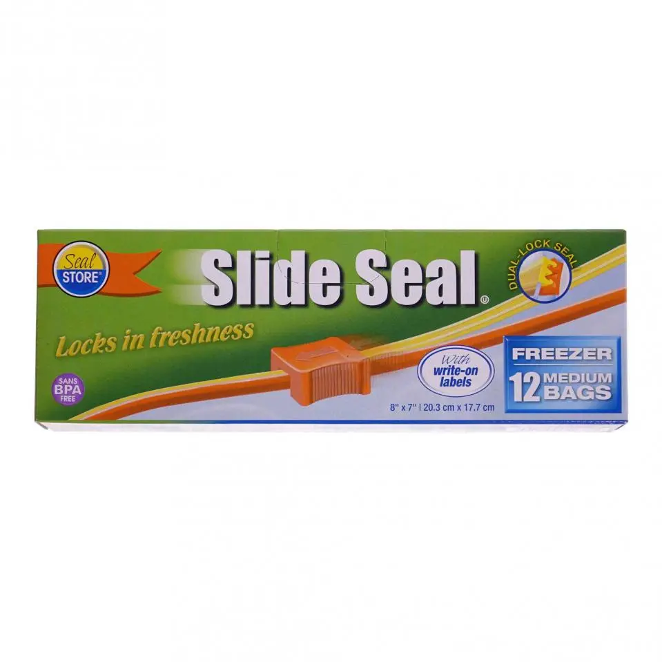 Medium Size Slide Seal Freezer Bags 12PK