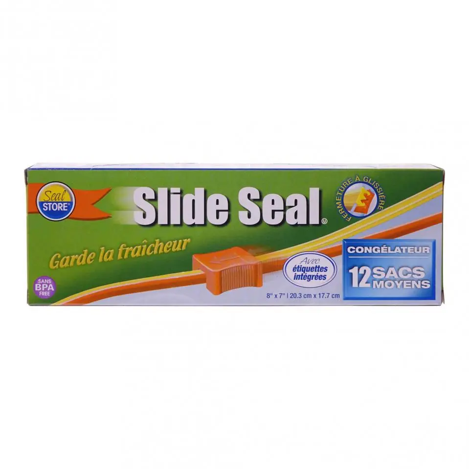 Medium Size Slide Seal Freezer Bags 12PK