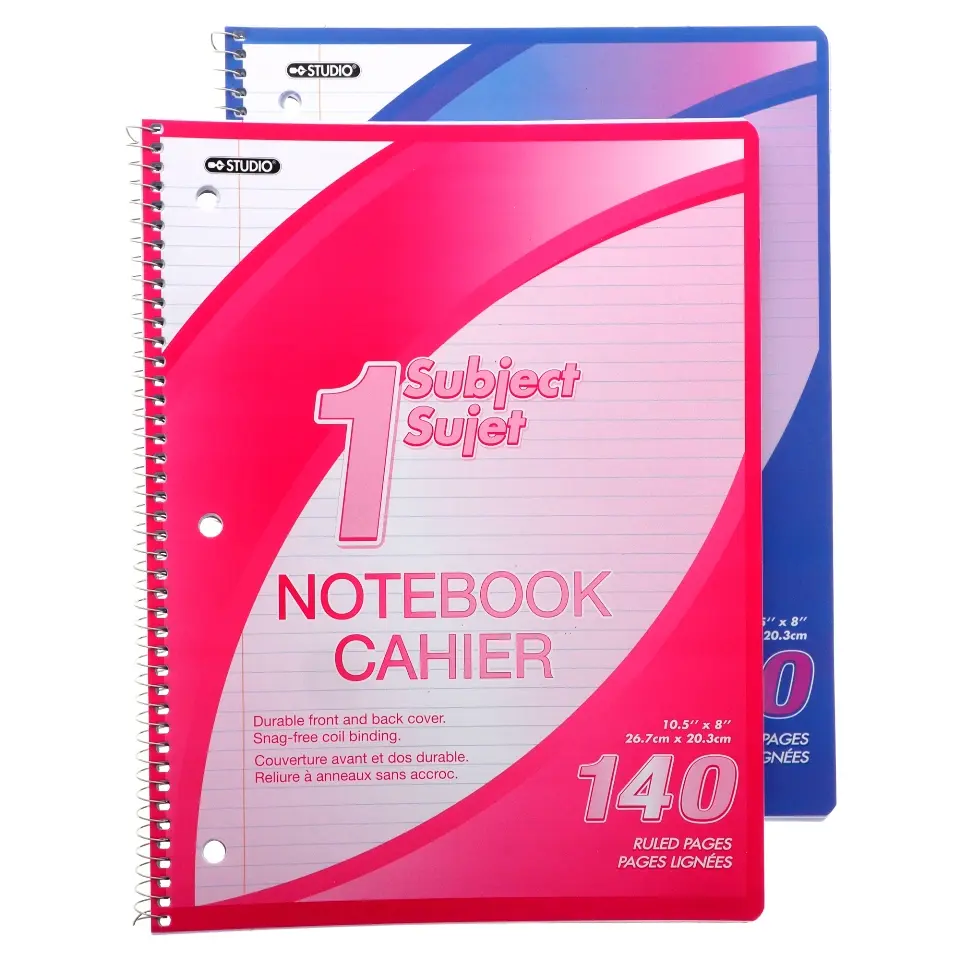 Spiral Notebook (Assorted Colours