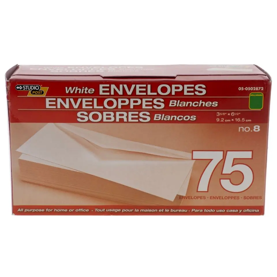 75PK White Envelopes