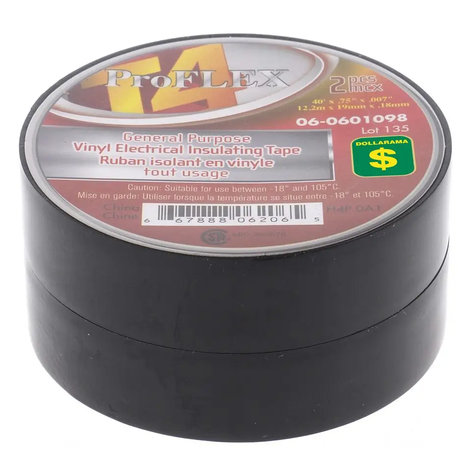 Vinyl Electrical Insulating Tape 2PK