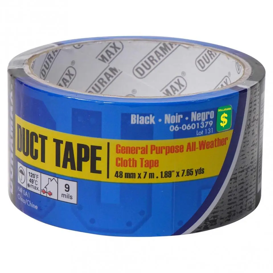 General Purpose Duct Tape - black - Case of 24 | Dollarama