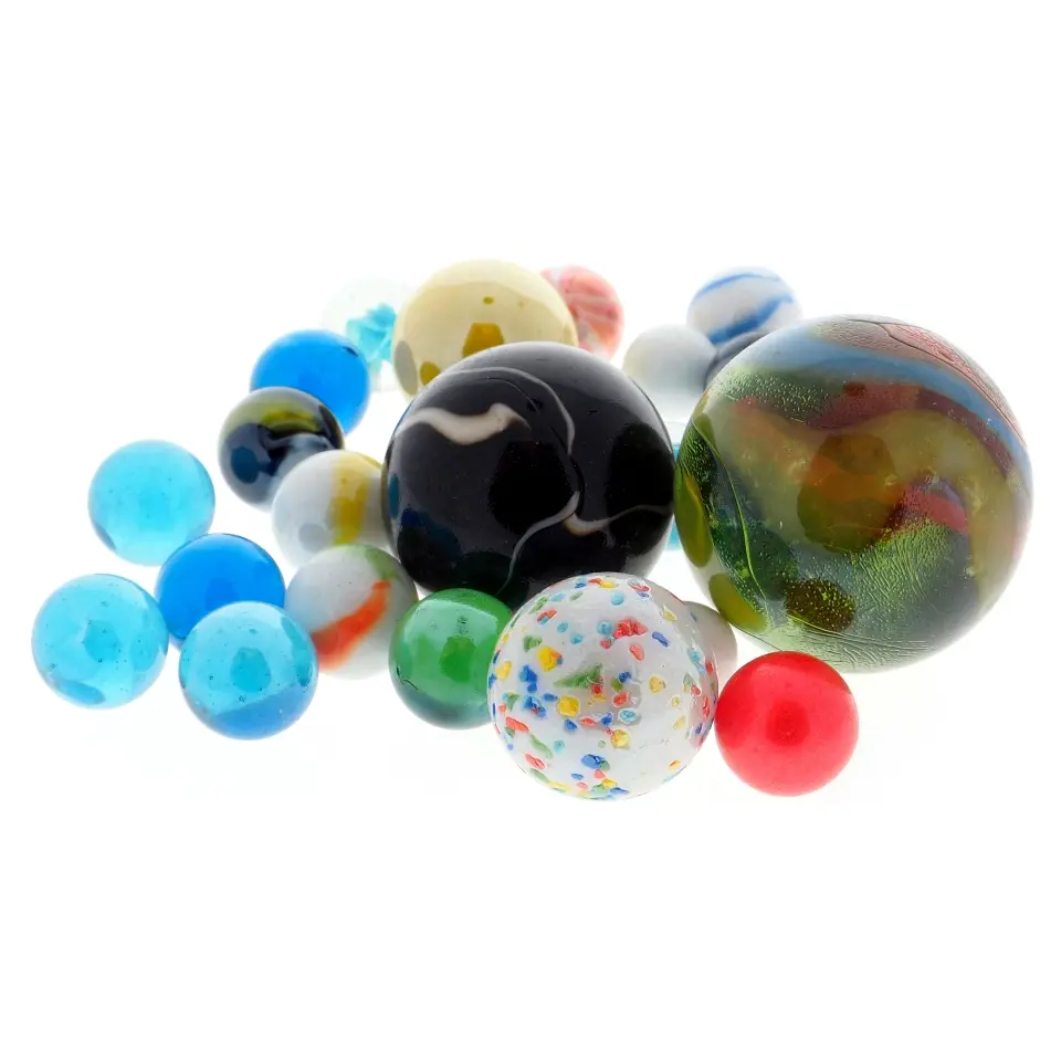 Glass Marbles (Assorted colours and sizes)