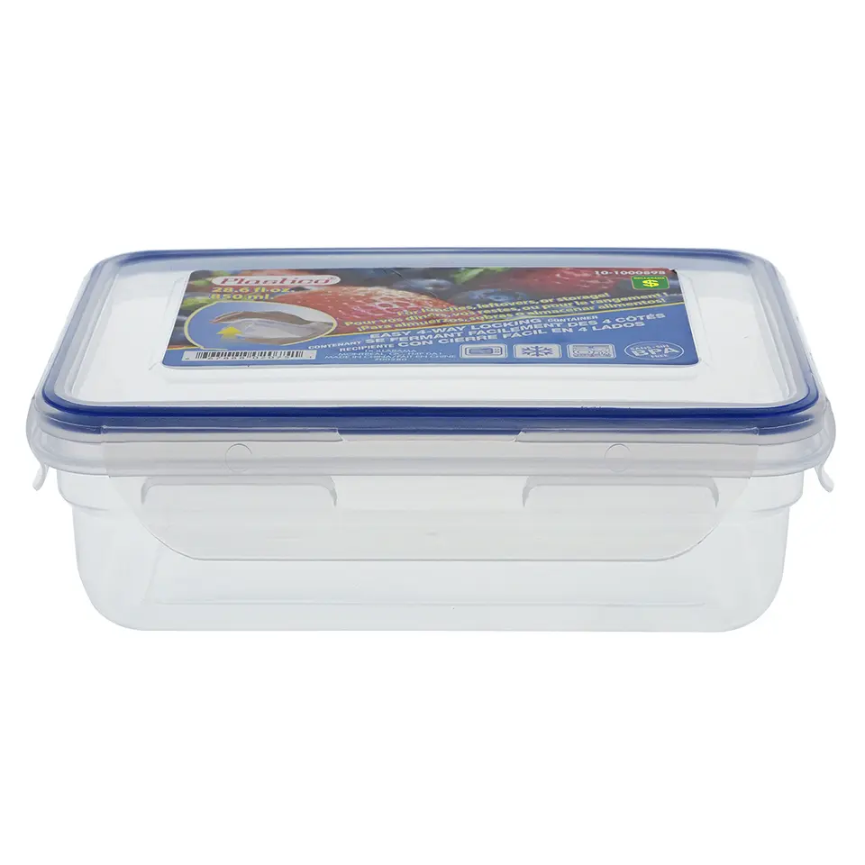 4-Way Lock Food Container (Assorted Colours)