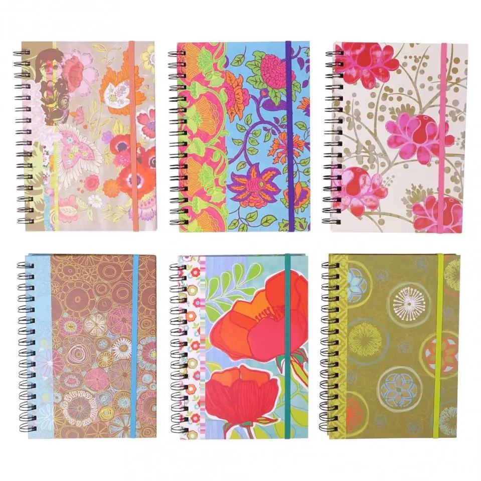 Spiral Notebook with elastic (Assorted Styles)