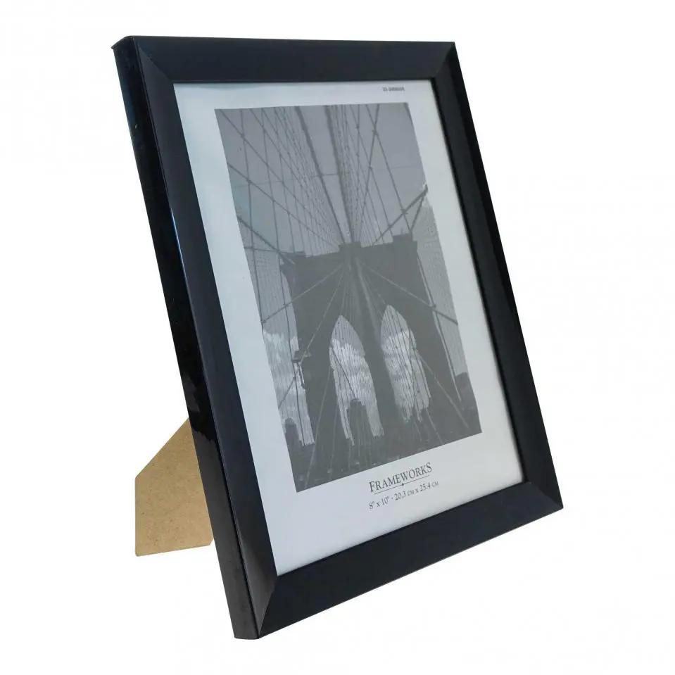 8''x10'' Black Plastic Photo Frame