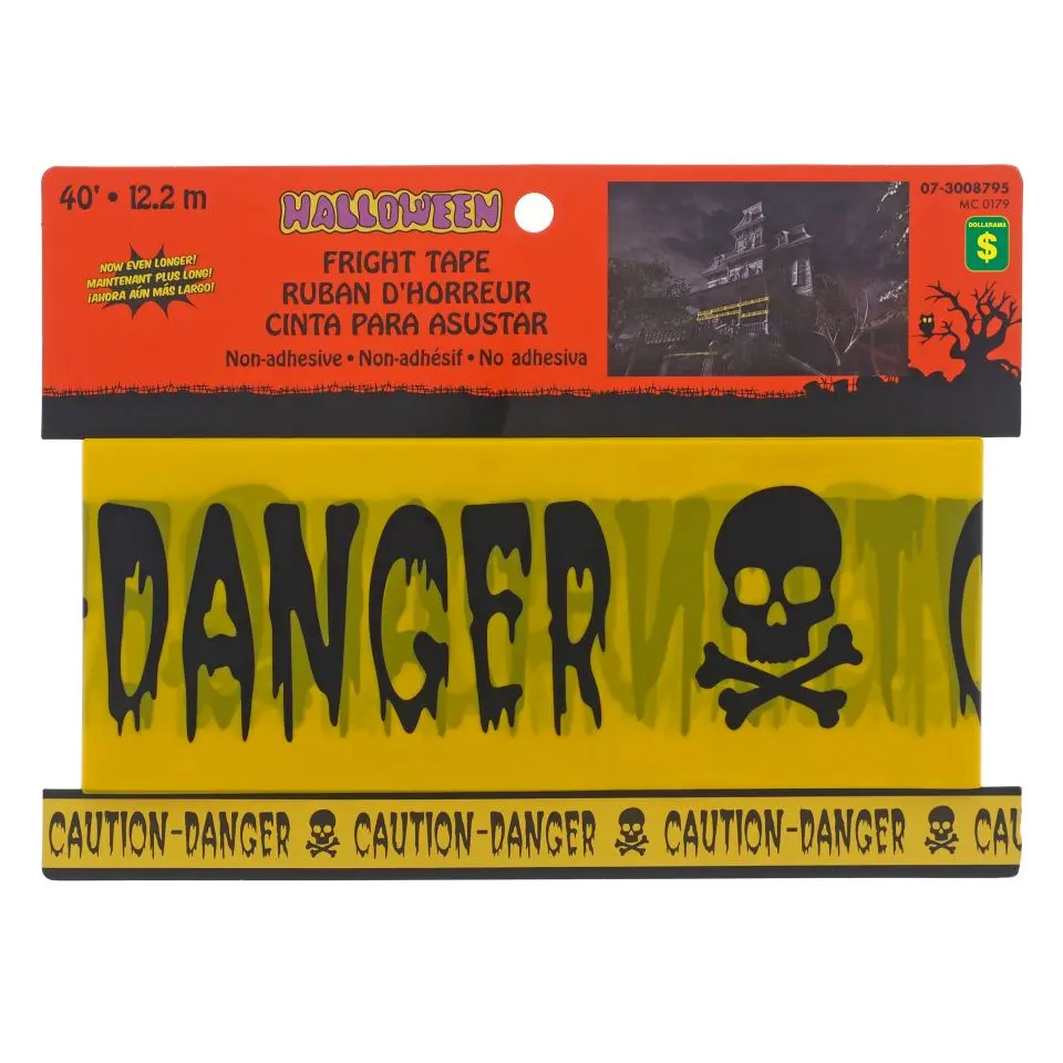 Halloween "Danger-Caution" vinyl tape