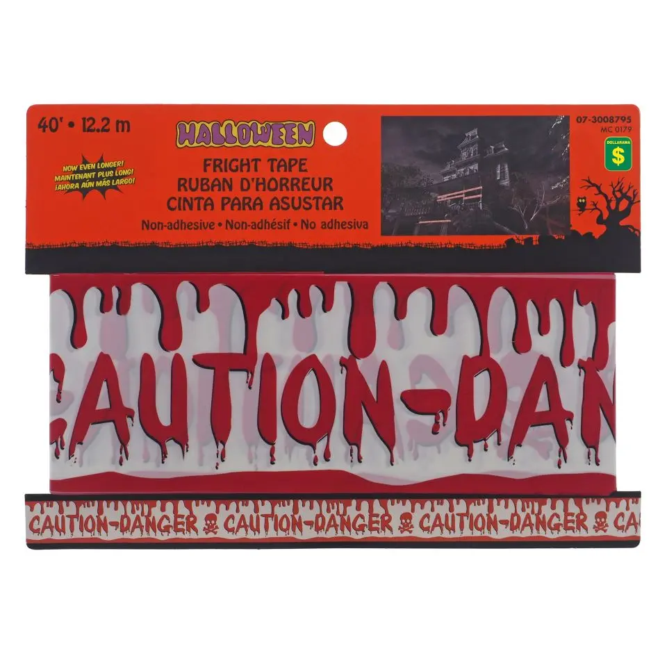 Halloween "Danger-Caution" vinyl tape