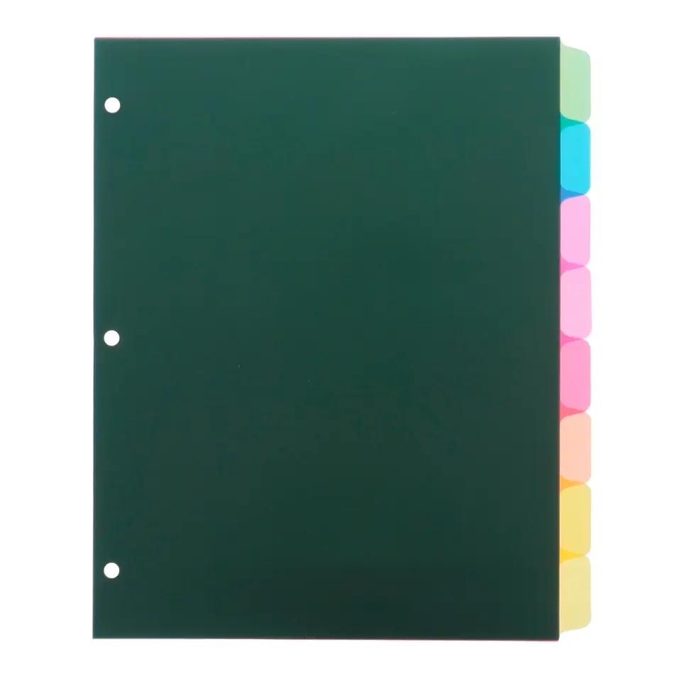 Index Dividers 8PK (Assorted Colours)