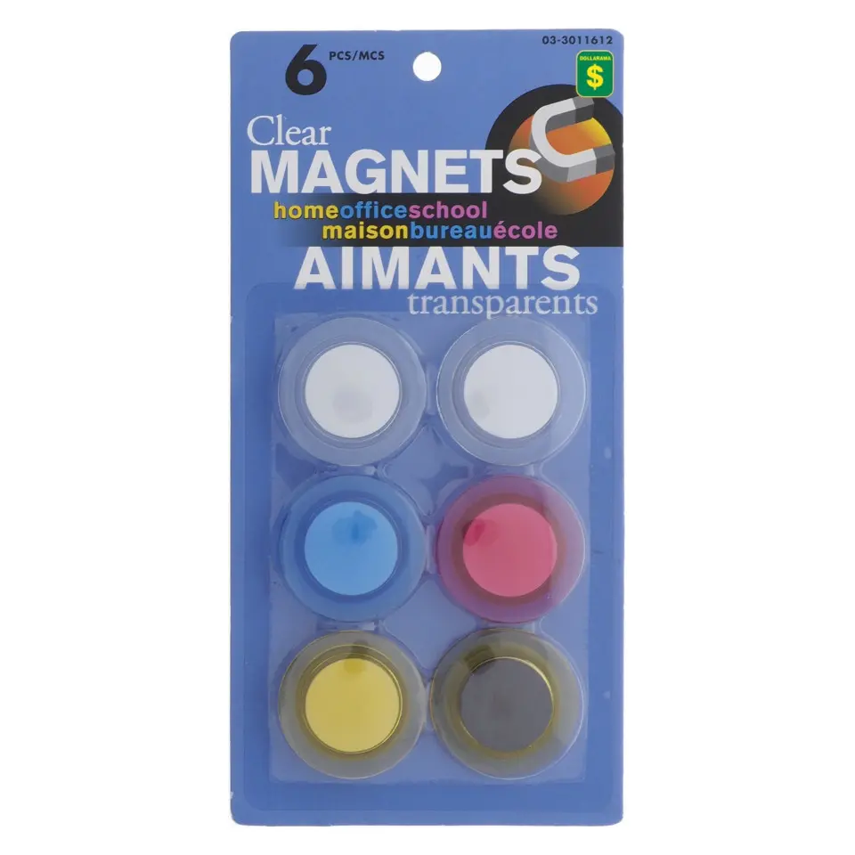 Clear Coloured Magnets