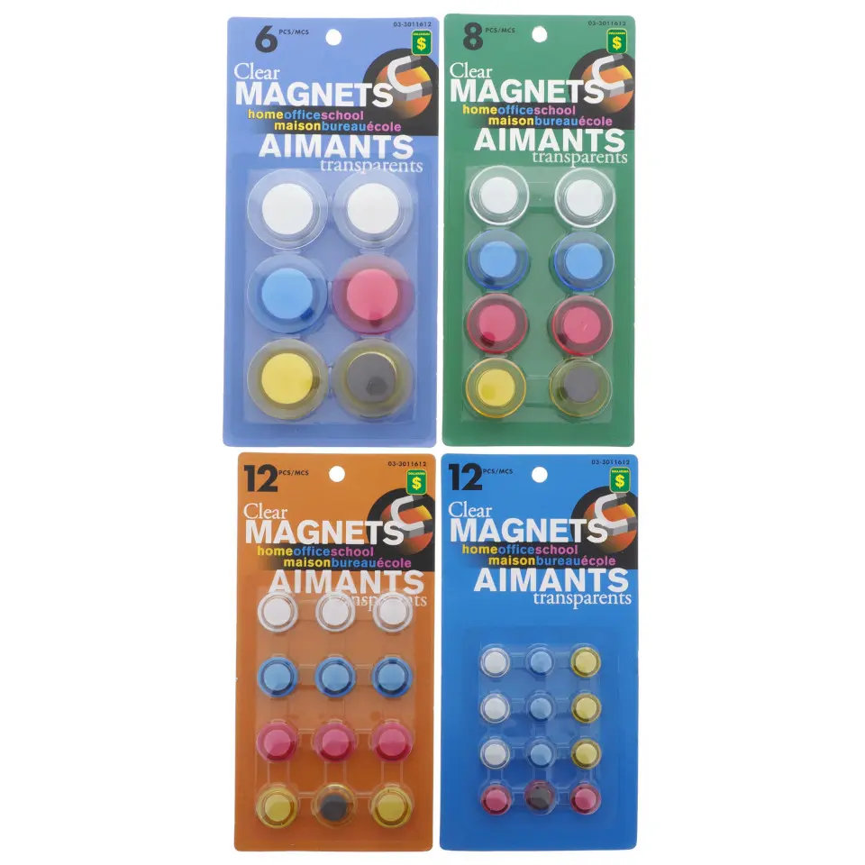 Clear Coloured Magnets