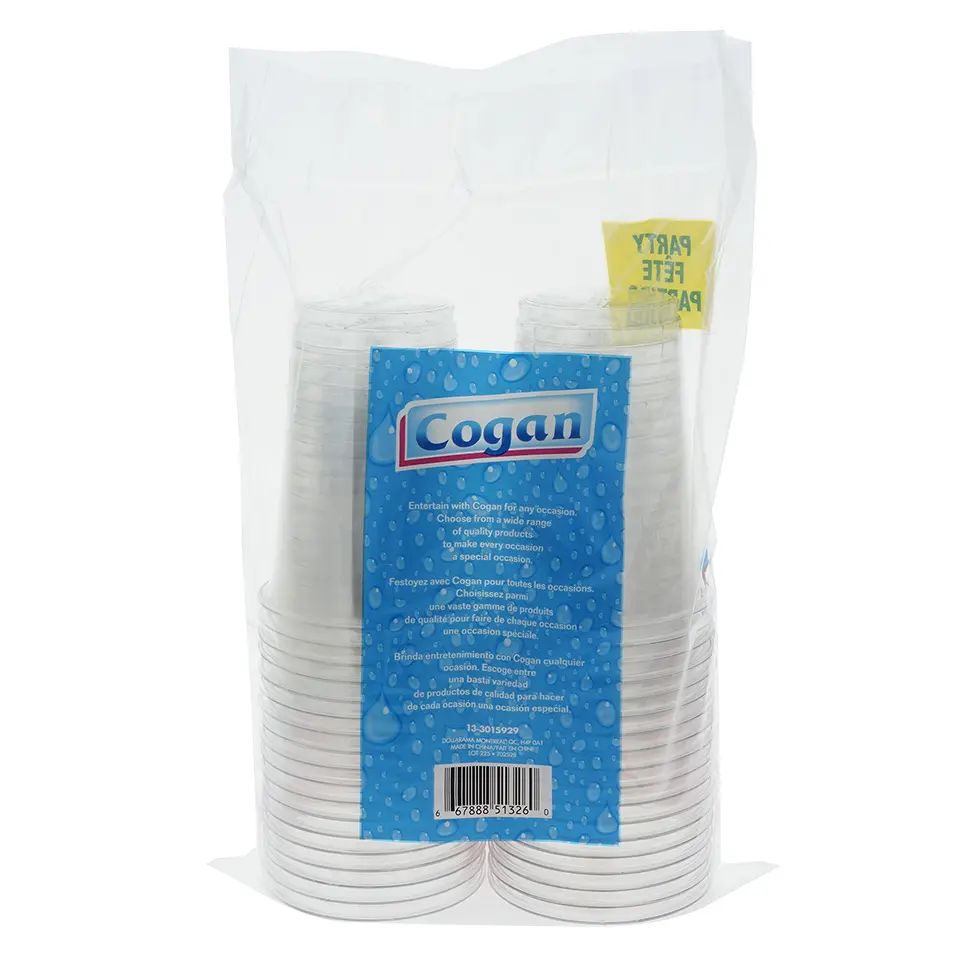 36Pk Plastic Clear Cups