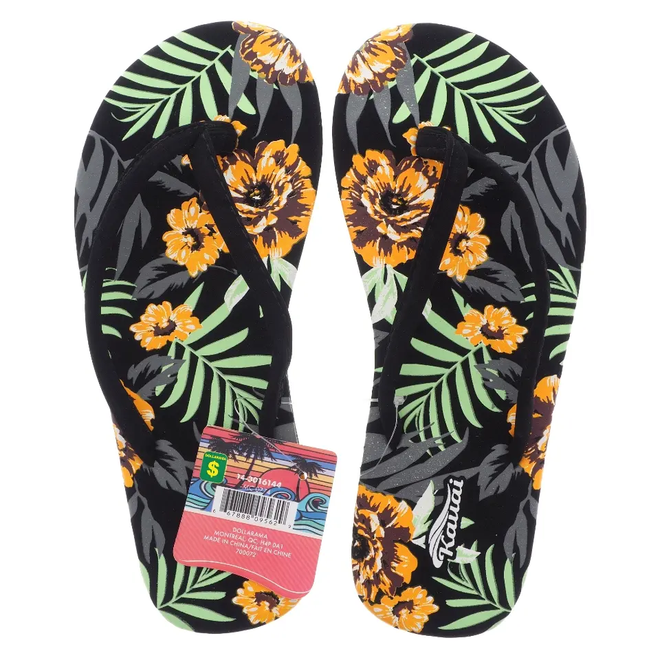 Ladies Printed "Nubuck Style" Flip Flop