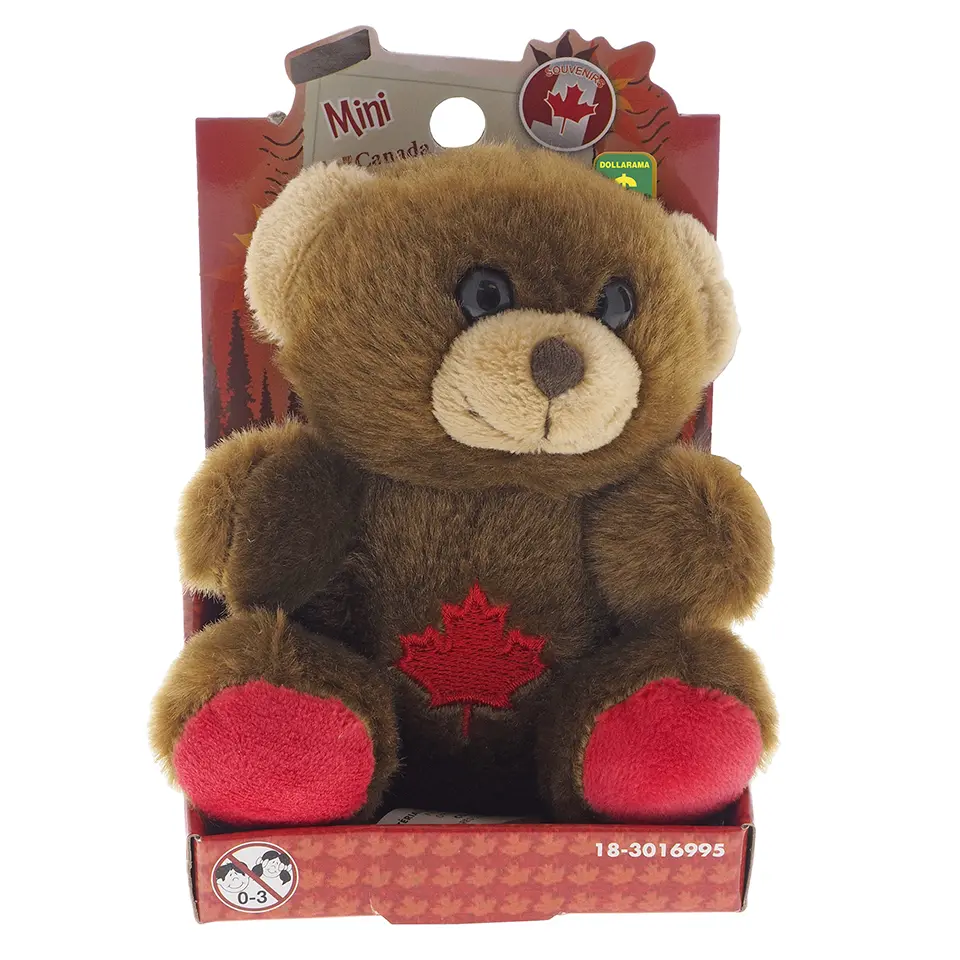 Mini Canada Plush Animals - Case of 24 | Dollarama