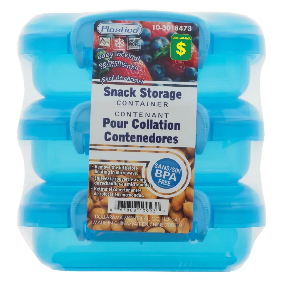 3Pk Snack Storage Container