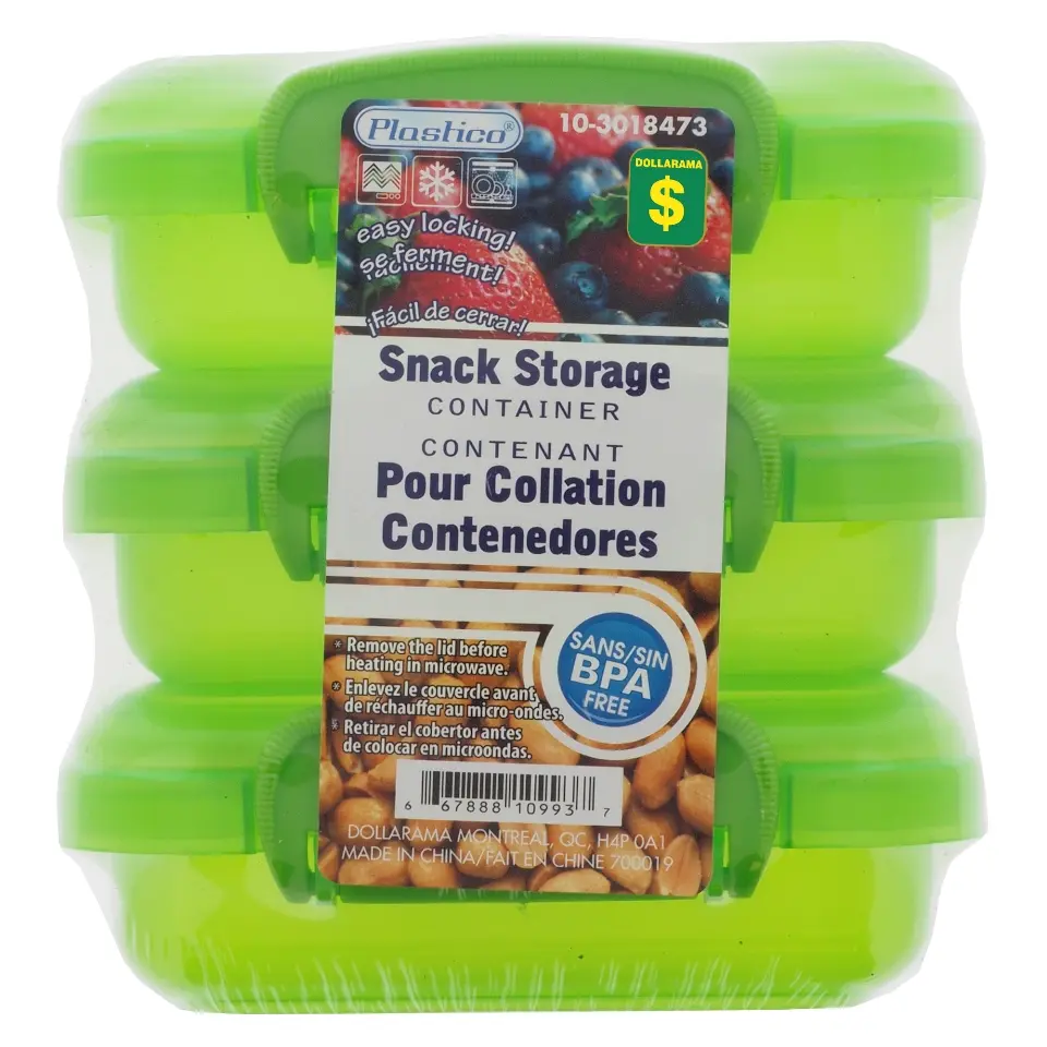 3Pk Snack Storage Container