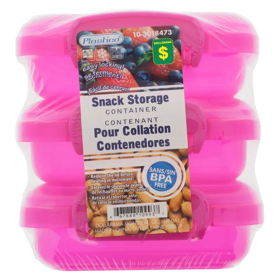 3Pk Snack Storage Container