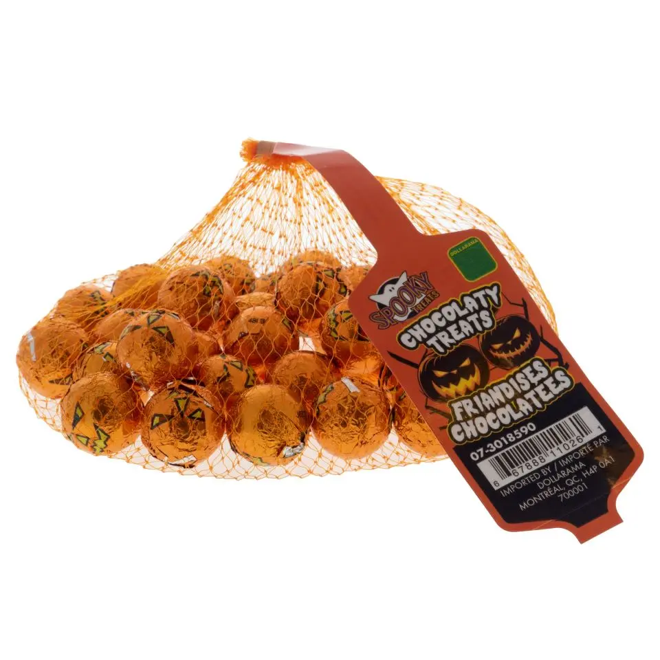 Halloween Chocolate Balls in Net Bag