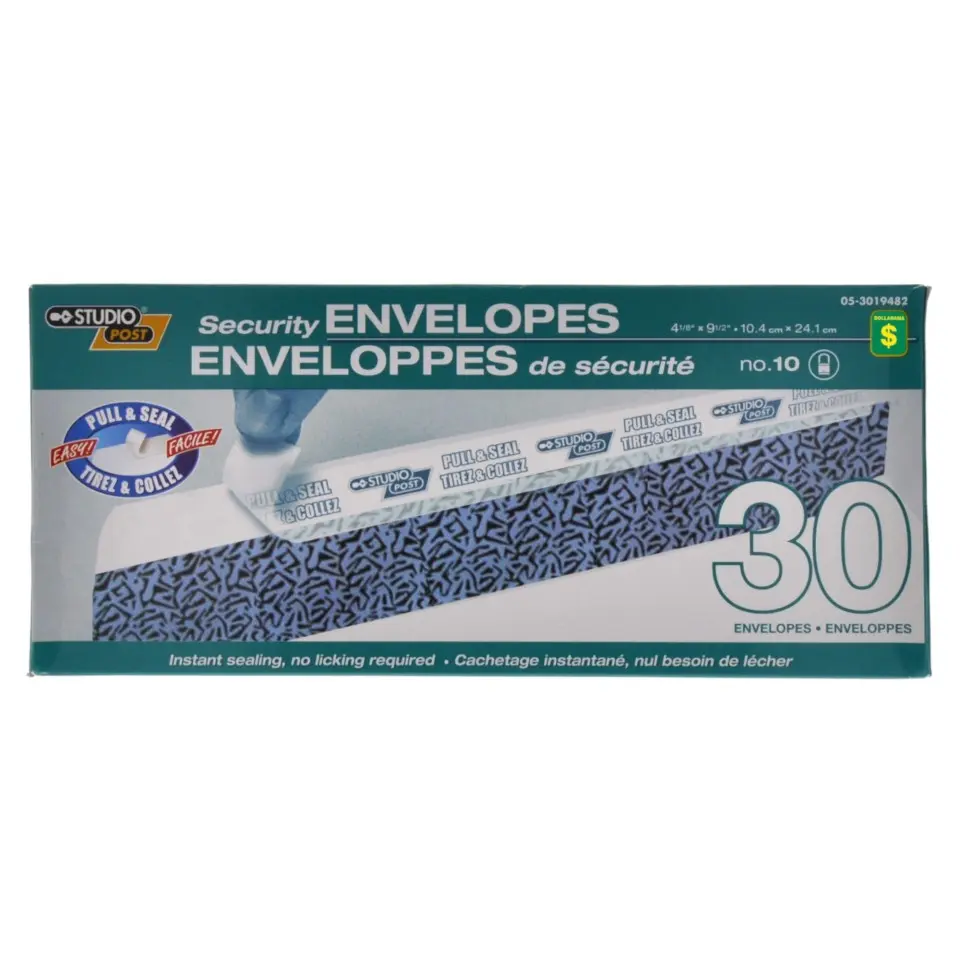 Security Envelopes, no.10, 30PK