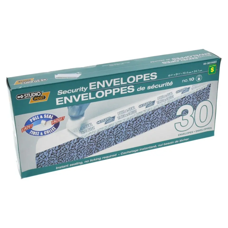 Security Envelopes, no.10, 30PK