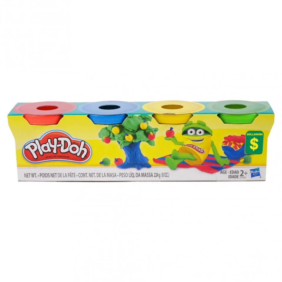 Modelling Clay Set 4PC (Assorted Colours)