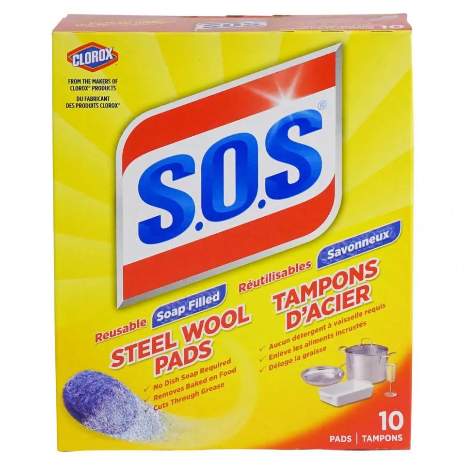  10PK S.O.S Steel Wool Pads