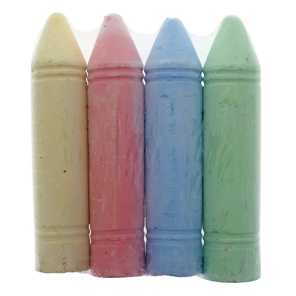 4Pk Jumbo Sidewalk Chalk