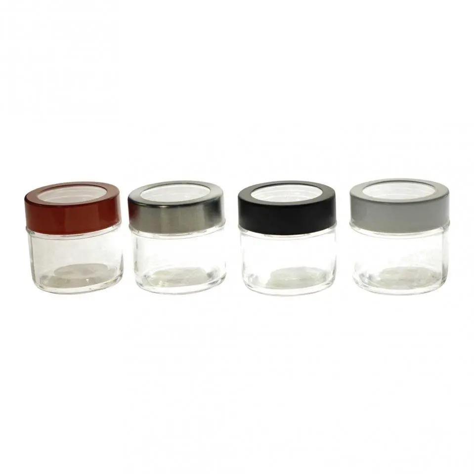 100mL Glass Jar (Assorted Colours)