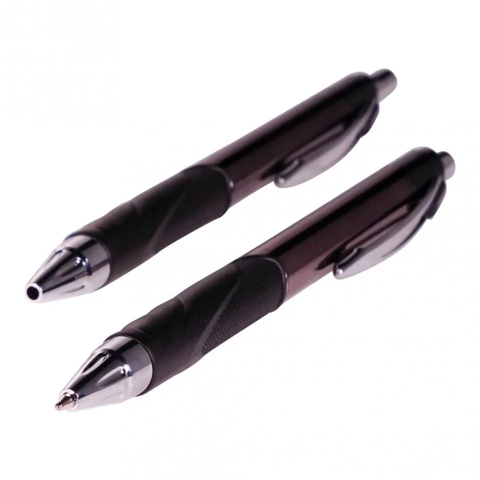 Retractable Black Ballpoint Pens 5PK