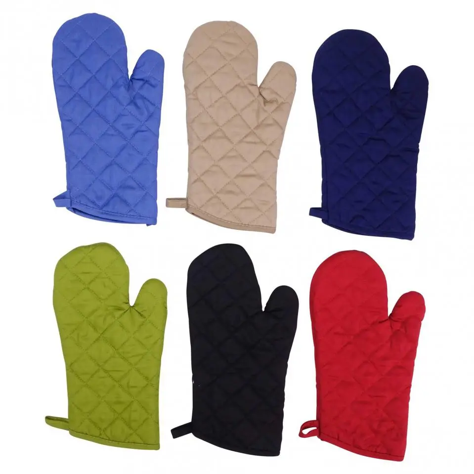 Quilted Oven Mitts 2PK (Assorted Colours)