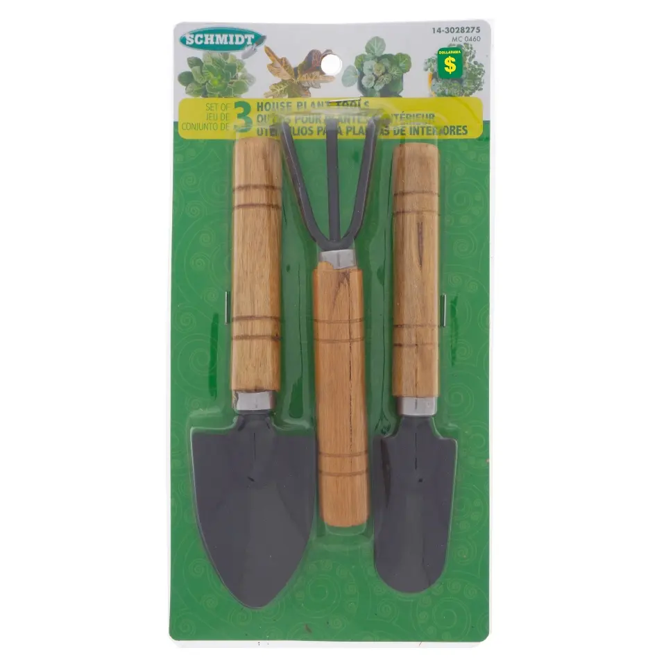 Wood Handle House Plant 3 PK Tool Set