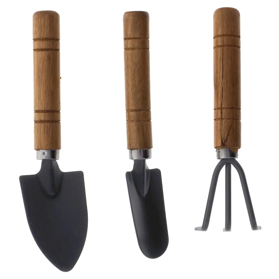 Wood Handle House Plant 3 PK Tool Set