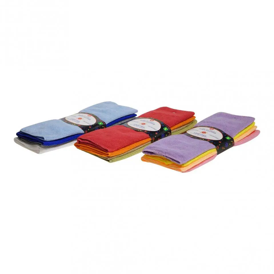 Microfibre Dishcloths 4PK (Assorted Colours)