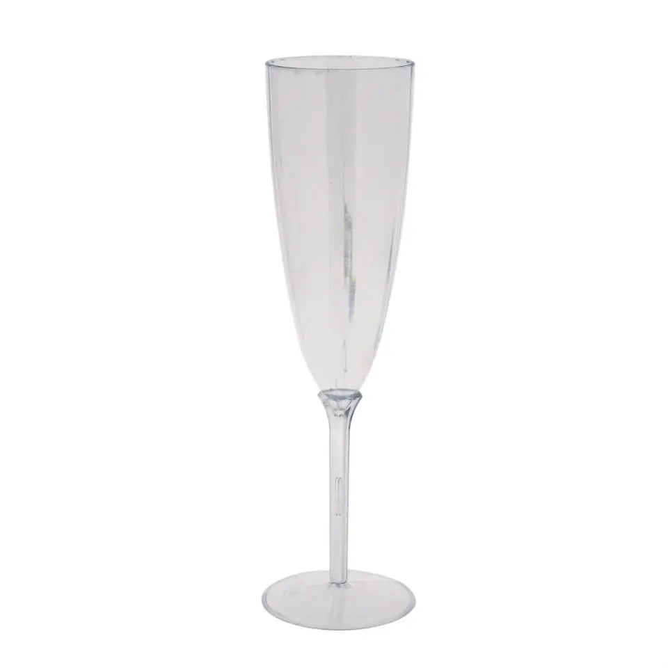 Boxed Plastic Champagne Flutes 6PK