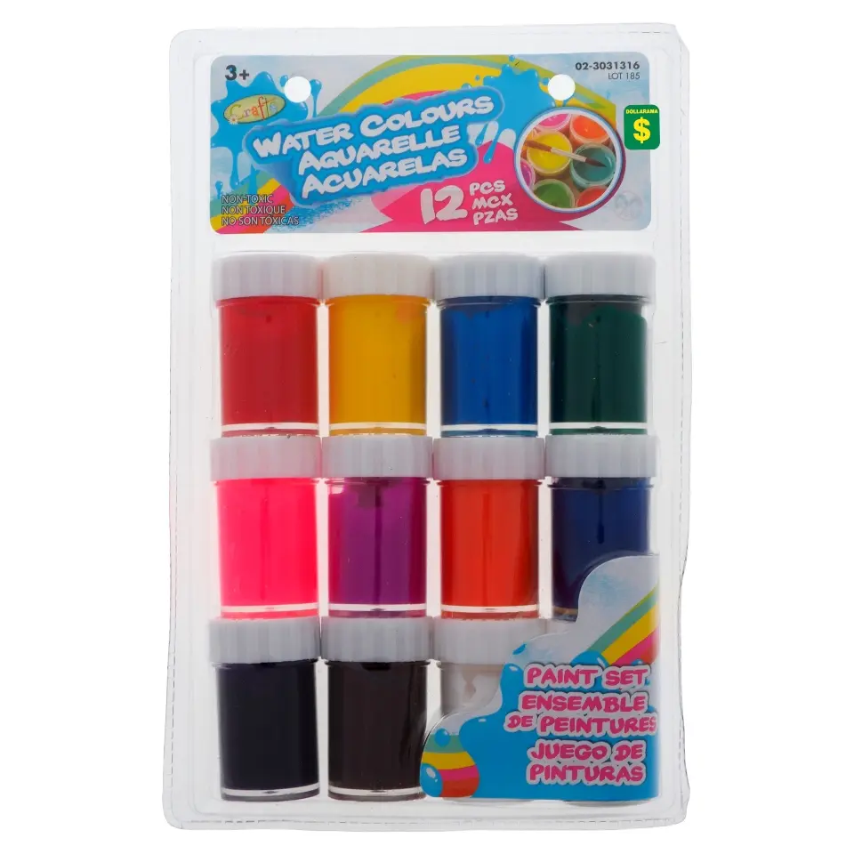 Paint Set 12PK (Assorted Colours)