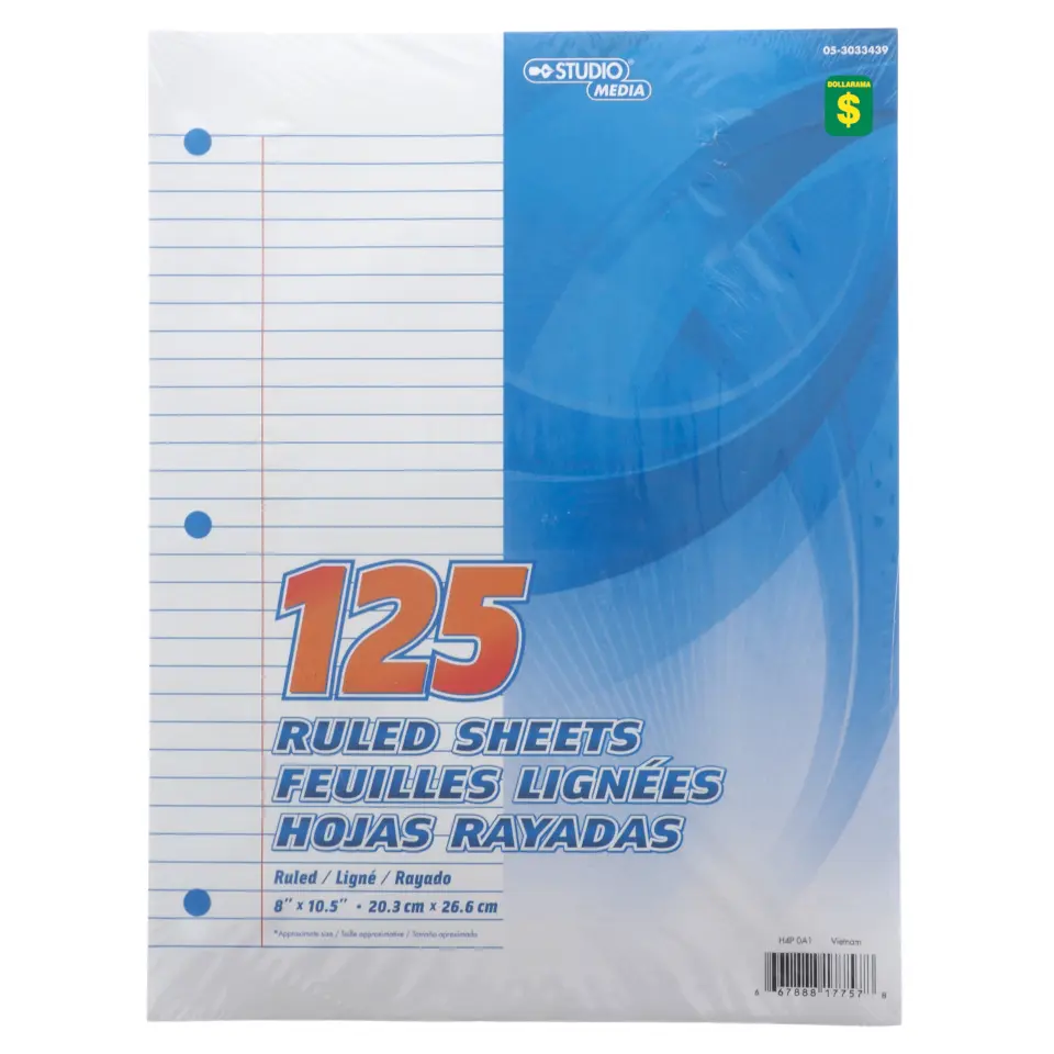 Ruled Sheets 125PK