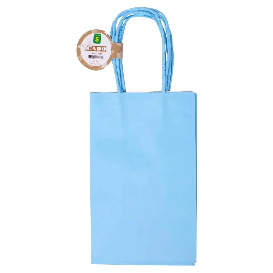 Solid Colour Kraft Paper Bags 3PK