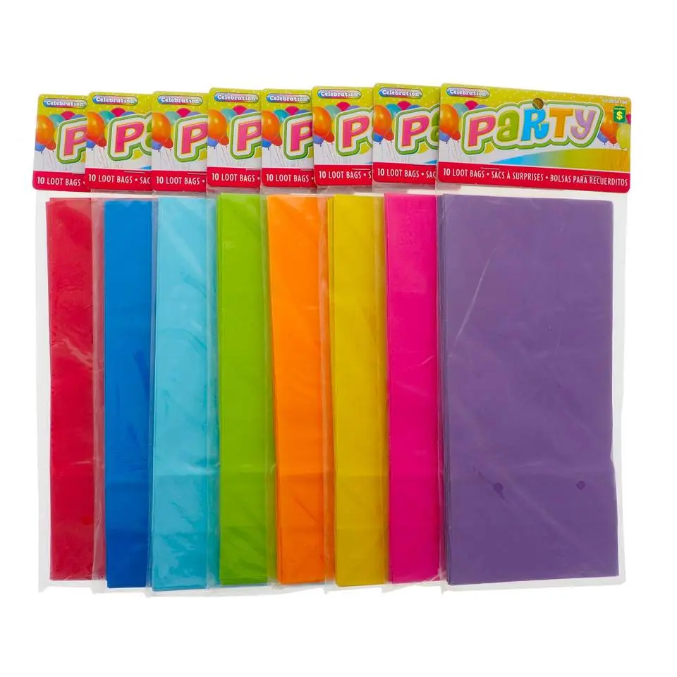 Loot Bags 10PK (Assorted Colours)