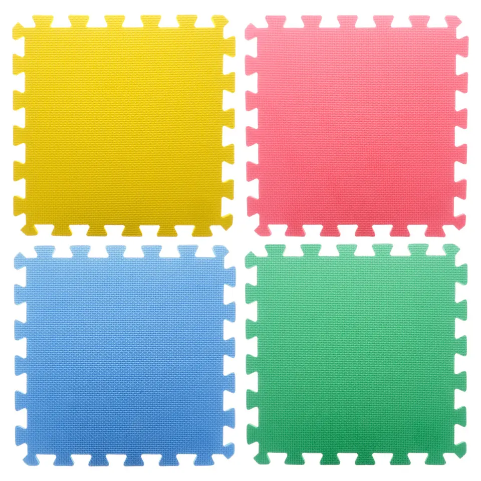 Interlocking Play Mats 4PK (Assorted Colours)