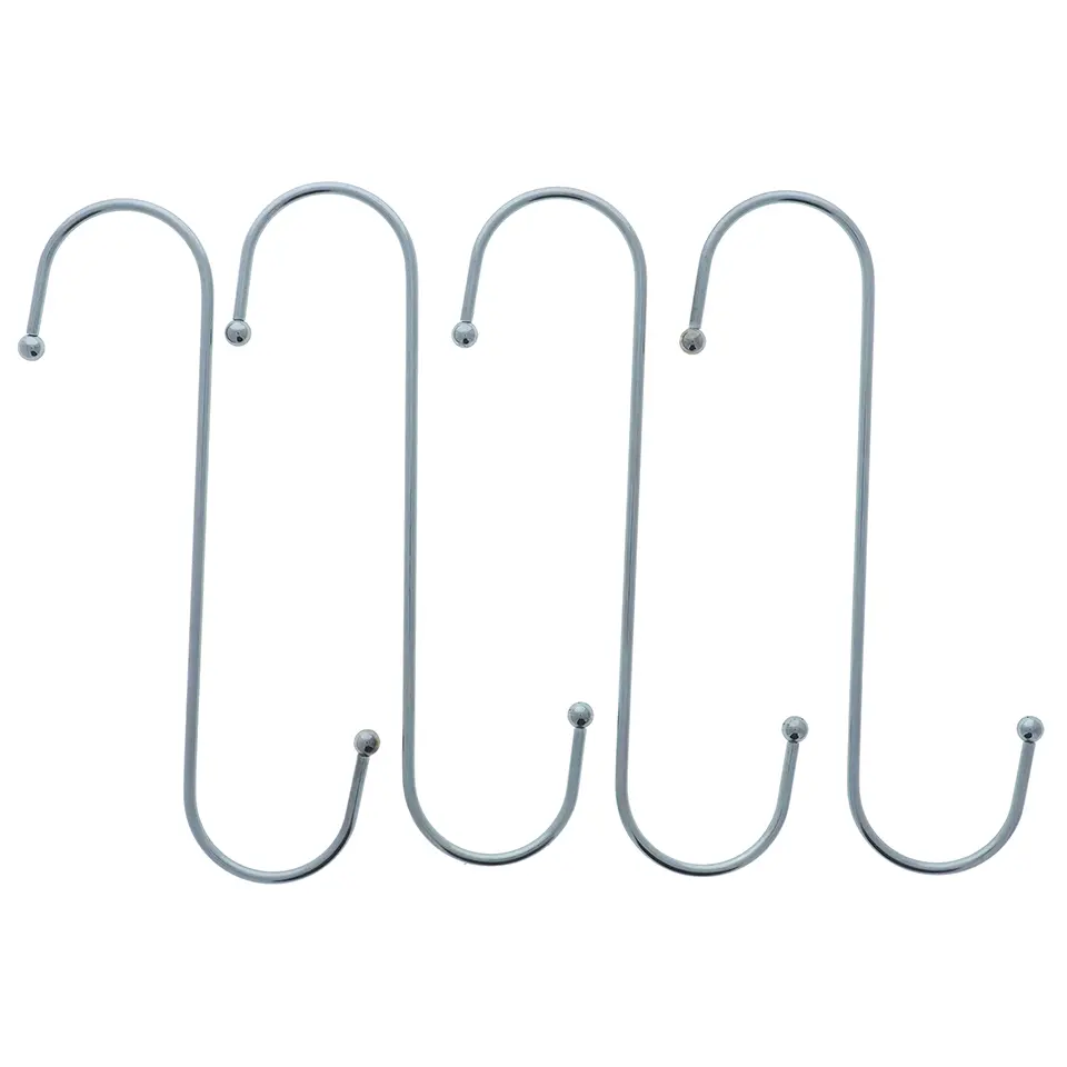 Large Metal "S" Shape Hooks 4 Pk