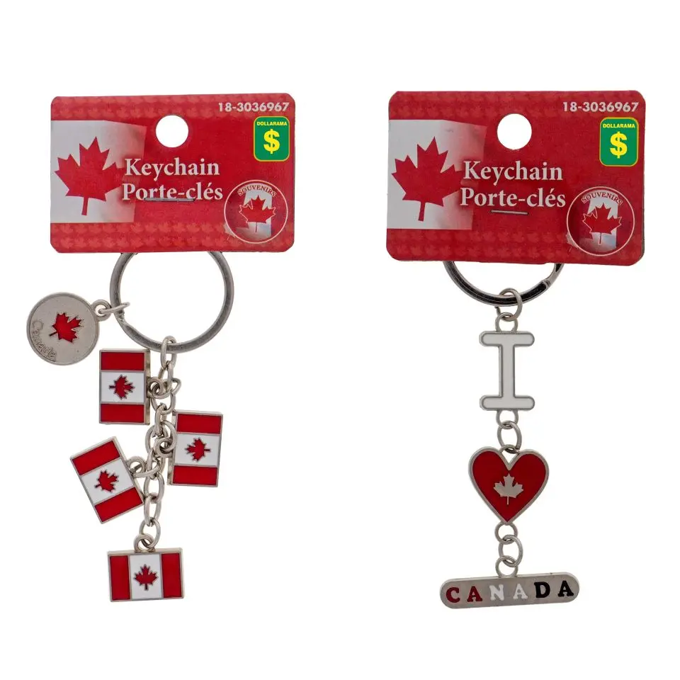 Canada Souvenir Metal Keychains