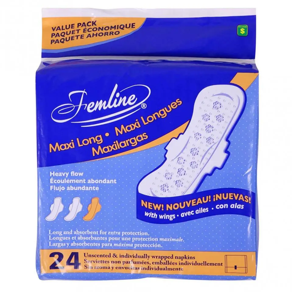 Sanitary Pads - Maxi Long 24PK