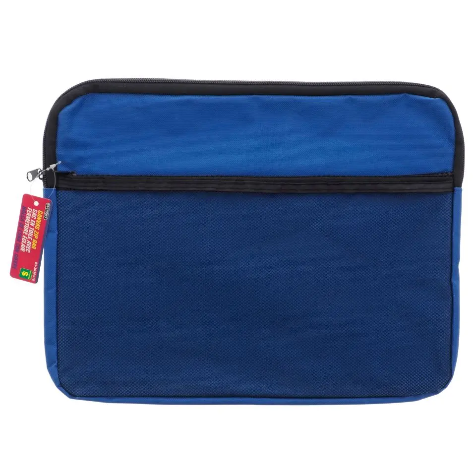 Canvas Zip File Bag - Case of 12 | Dollarama