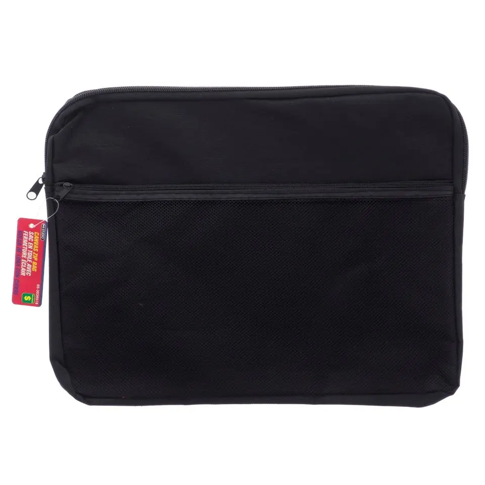 Canvas Zip File Bag - Case of 12 | Dollarama