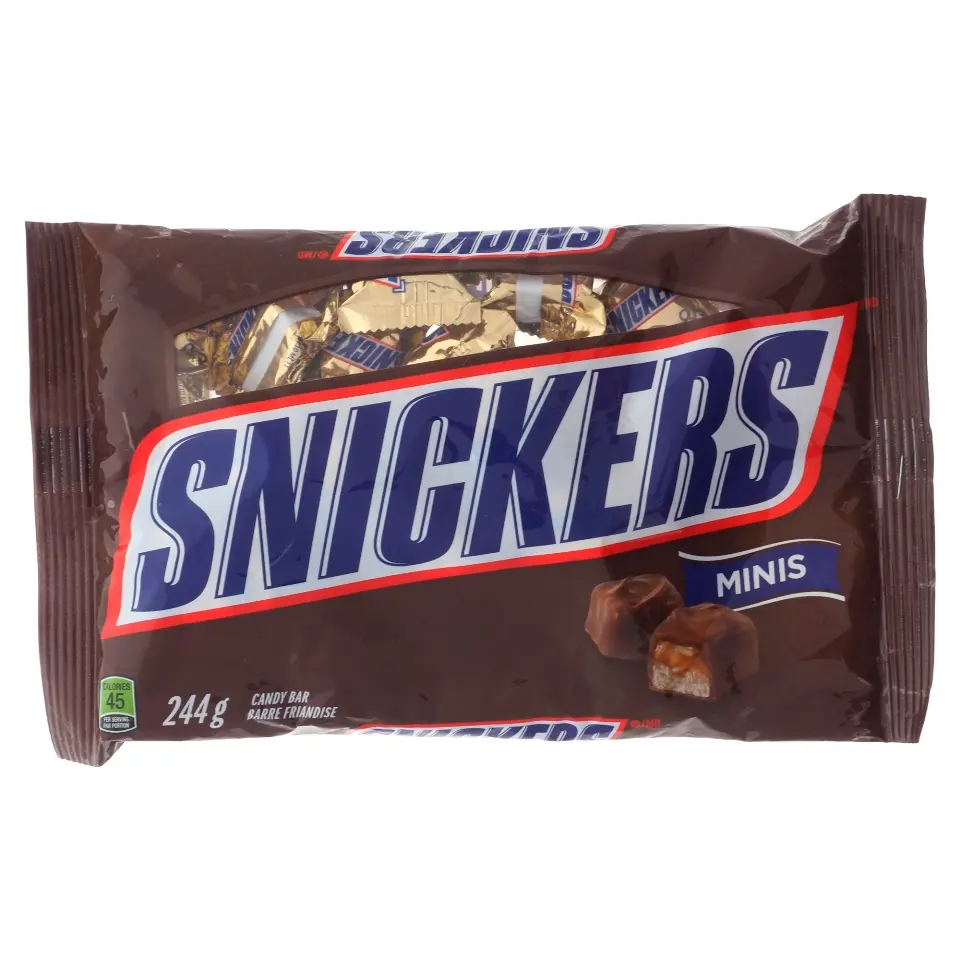 Mini Snickers Laydown Fun Size Bag for Halloween