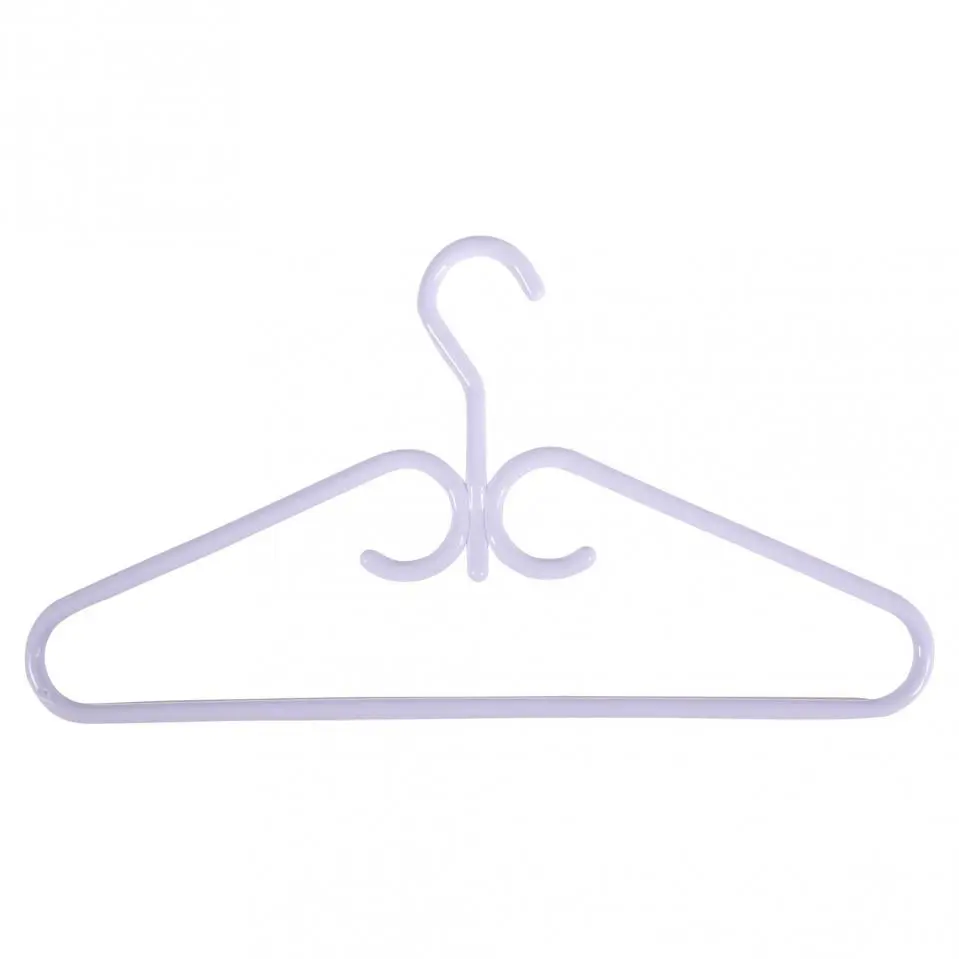 White heavy duty Plastic Hangers 4PK