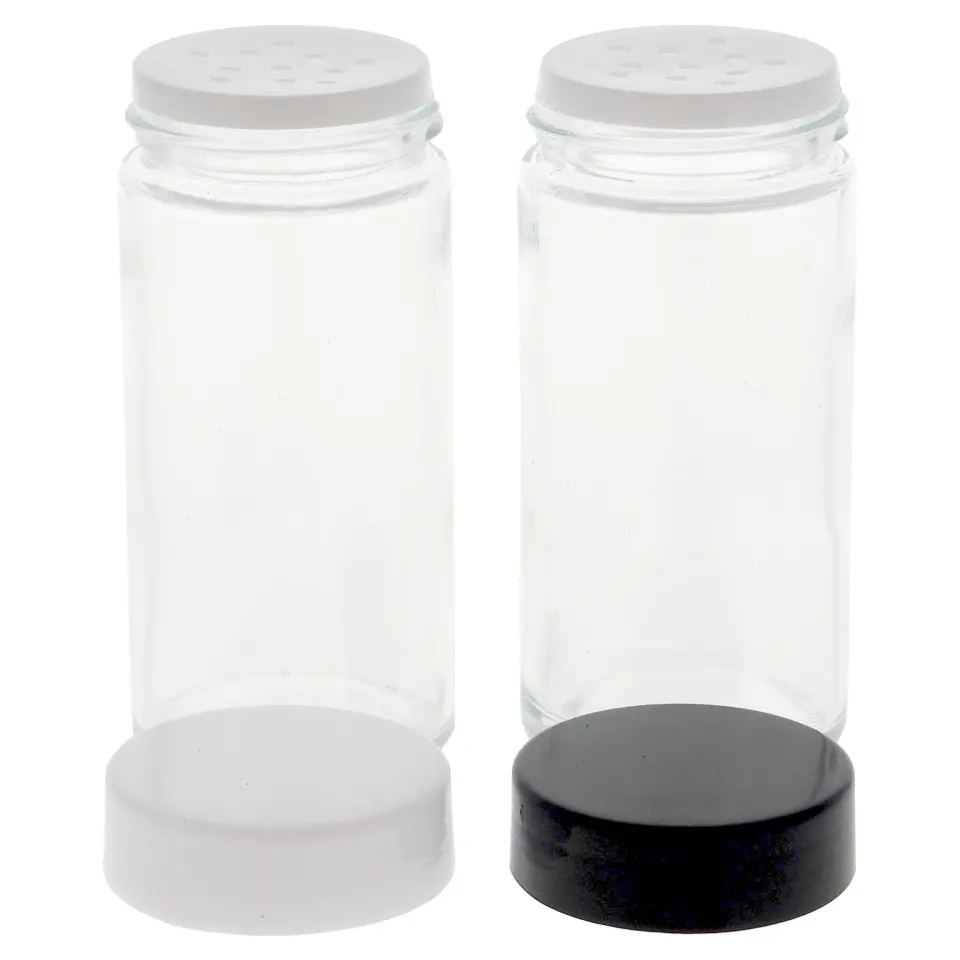 Glass Spice Jar 3PK (Assorted Colours)